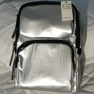 Urban Expressions Braxton Silver Backpack NWT
